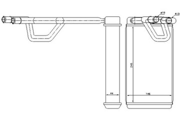 NAGRZEWNICA (245X147X44) NISSAN MURANO I NP300 NP3