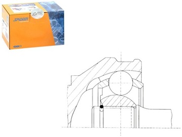 КАРДАННЫЙ ВАЛ SPIDAN 32729C 32733Q 1481451080 1
