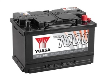 Аккумулятор Yuasa YBX1000 CaCa 12V 70AH 620A (EN) R+