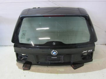 BMW X5 E70 2008 задняя дверь заднее стекло черный сапфир 475 черный 7262544