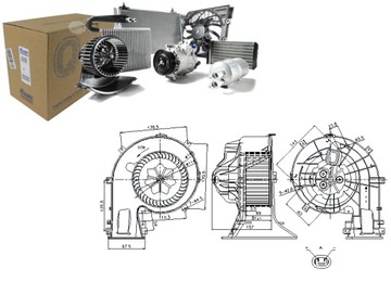 Вентилятор SAAB 9-3 2.0 T BioPower (YS3F)