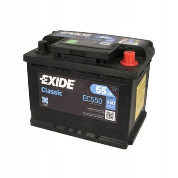 Акумулятор EXIDE CLASSIC 55AH 460A p+