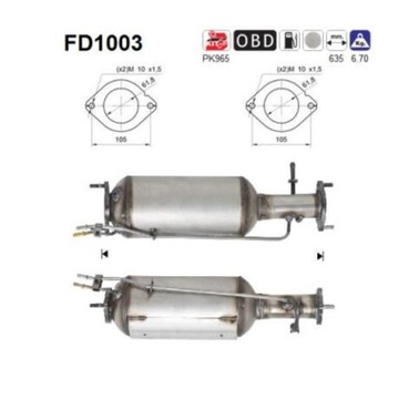 Фильтр DPF VOLVO C30 C70 II S40 II S80 II V50 2.0