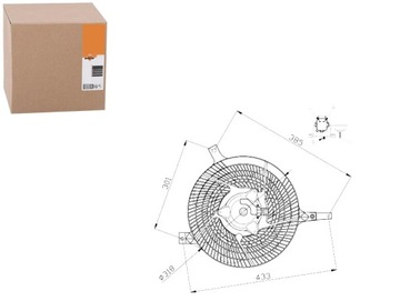 ВЕНТУЛЯТОР РАДИАТОРА NRF 21481VK600 21481VK60B 214