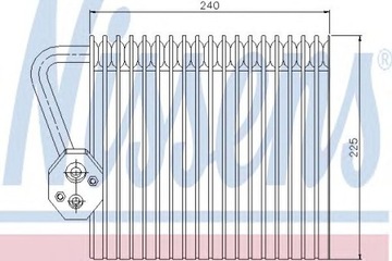 Випарник Nissens 92167 RENAU GRAND