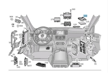 Модуль навигации Becker Mercedes-Benz W166