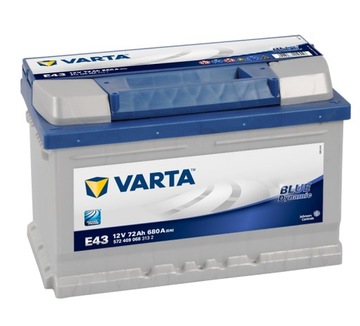 Akumulator Varta Blue E43 12V 72Ah 680A