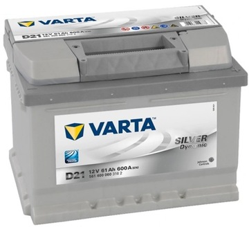 Акумулятор VARTA SILVER 12V 61Ah 600A D21