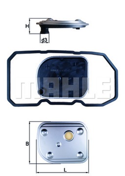 Filtry do skrzyni automatycznej MAHLE HX 158D