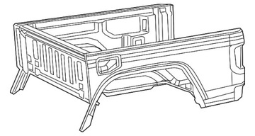 Коробка багажник решетування джип Гладіатор JT 2020+