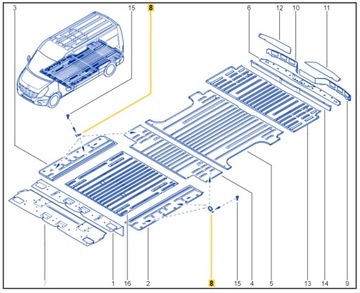 Renault OE 8200688717 крепление транспортного уха