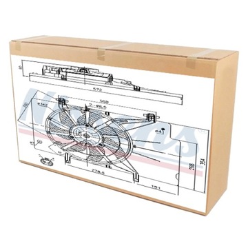 WENTYLATOR CHŁODNICY NISSENS do FORD FIESTA 1.6 Ti