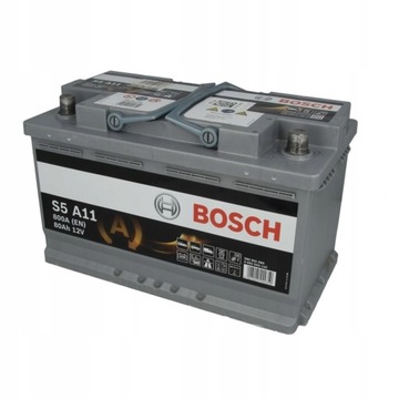 Akumulator BOSCH AGM 80Ah 800A P+