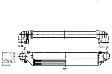 INTERCOOLER MERCEDES W203 2,0CDI 01- NRF