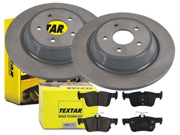 ДИСКИ КОЛОДКИ TEXTAR ЗЗАДУ MONDEO V KUGA II 316MM