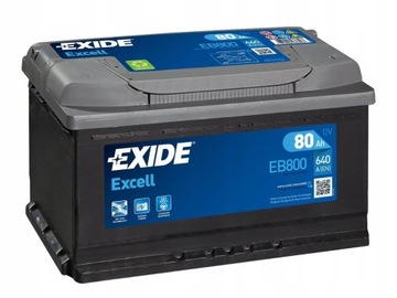 Аккумулятор EXIDE EXCELL EB800 P + 80AH 640A 12V центры