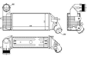 INTERCOOLER CITROEN C5 C5 I C5 II PEUGEOT 406 607