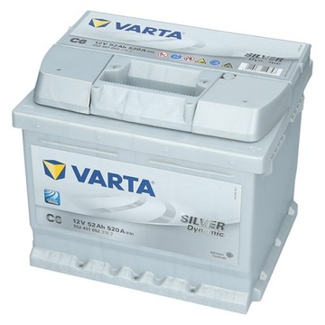 AKUMULATOR VARTA SILVER 12V/52Ah 520A C6 OKAZJA