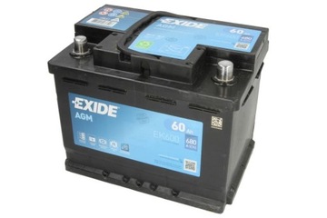 Akumulator EXIDE 12V 60Ah/680A START&STOP P+