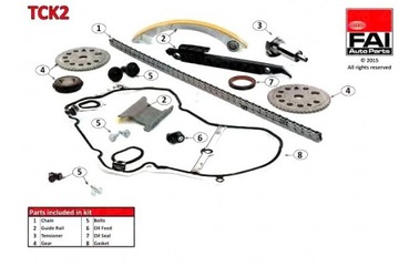 КОМПЛЕКТ ЦЕПИ ГРМ OPEL DOHC ASTRA G 2.2, VEC