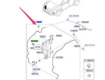 Бачок омивача Kia Sportage 2015-2018