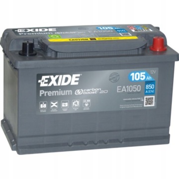 Батарея EXIDE 12V 105AH / 850A P + PREMIUM EA1050