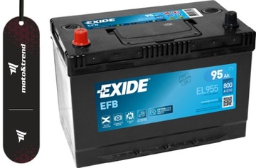 БАТАРЕЯ EXIDE EFB 95AH 800A L + EL955