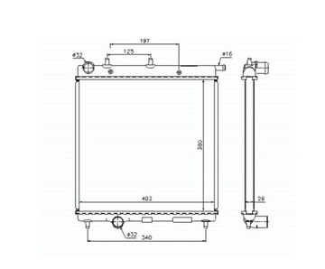 Радіатор водяного охолодження CITROEN C3 FC 02 - 1330e6