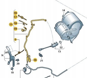 Новий OE AdBlue дозуючий кабель AUDI 4G0131984AM