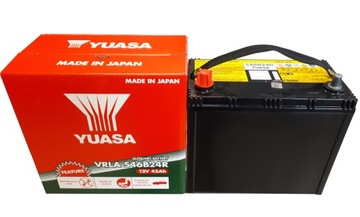 Аккумулятор YUASA VRLA HJ-S46B24R 45AH 325A L+ AGM