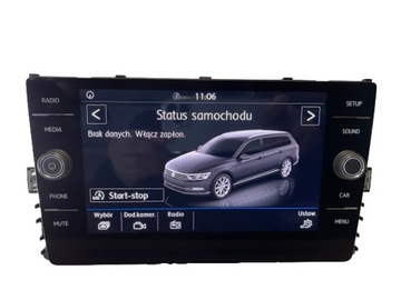 WYŚWIETLACZ EKRAN LCD NAVI VW 5G6919605