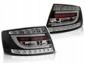 LAMPY AUDI A6 C6 4F SEDAN 04-08R LED BAR 7PIN BLK