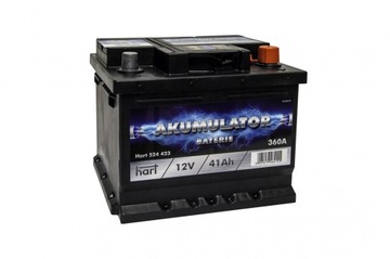 AKUMULATOR HART 12V 41Ah 360A P+