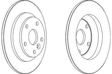 TARCZE HAMULCOWE 2SZT FORD FOCUS II GALAXY KUGA I