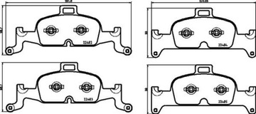 BREMBO p 85 164x набір гальмівних колодок