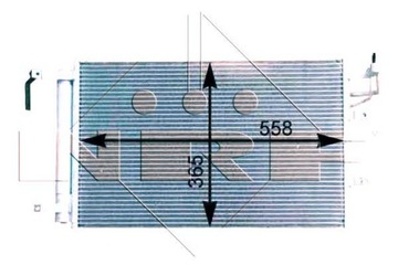 NRF РАДІАТОР КОНДИЦІОНЕРА (З ОСУШУВАЧЕМ) KIA CERA