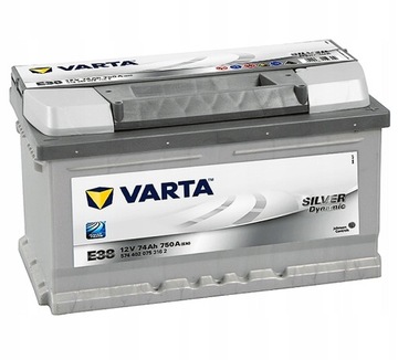 AKUMULATOR VARTA SILVER 74AH 750A E38