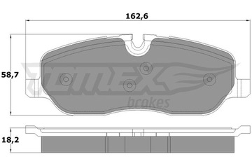 Гальмівні колодки TOMEX BRAKES TX 17-71