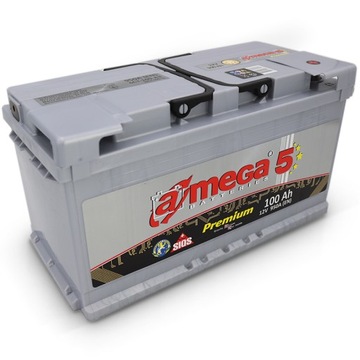 AMEGA 5 PREMIUM 100AH 950A P+ 353X175X190