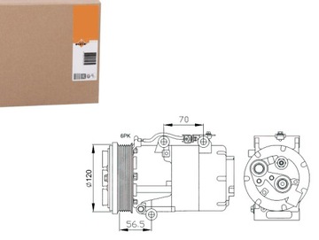 SPRĘŻARKA KOMPRESOR KLIMATYZACJI [NRF]