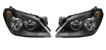 LAMPY REFLEKTORY PRZÓD OPEL ASTRA H CZARNA LE+PR