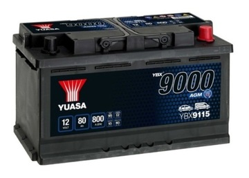 Akumulator YUASA 12V 80Ah/800A START STOP PLUS P+