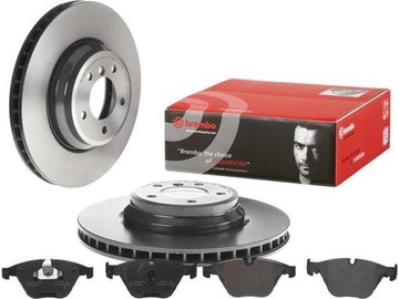 Brembo диски + колодки передні BMW 3 E90 E91 348MM