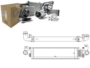 Интеркулер MERCEDES A (W176) B (W246 W242) CLA (C