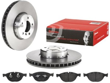 BREMBO TARCZE+KLOCKI PRZÓD BMW 5 E60 E61 348MM