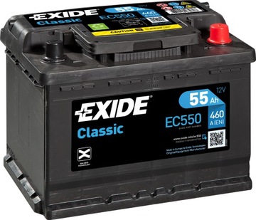 БАТАРЕЯ EXIDE 12V 55AH / 460A CLASSIC P + EN