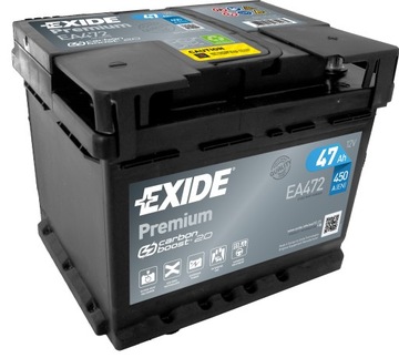 БАТАРЕЯ EA472 EXIDE PREMIUM 47AH 450A СВІЖА