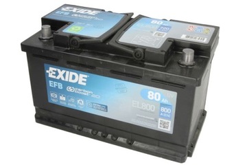 Akumulator EXIDE 12V 80Ah/800A START&STOP P+
