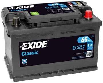 Аккумулятор Exide Classic 12V 65AH 540A (EN) R+