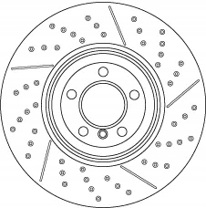 Двокомпонентний гальмівний диск передній L/P (високий на